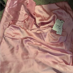 NWT pink Zara maxi dress